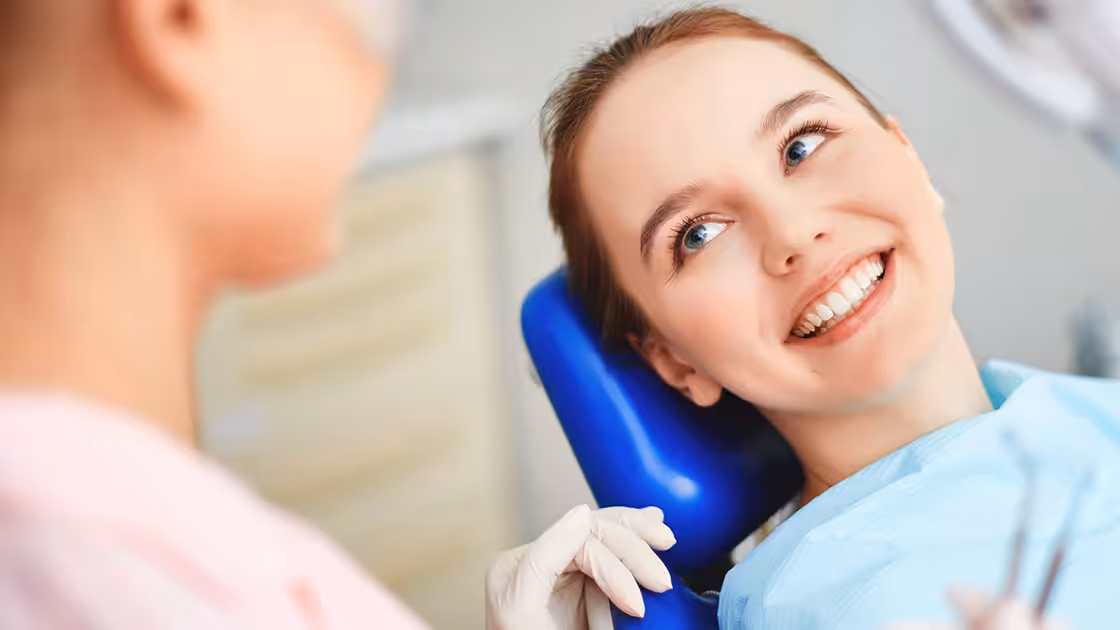 Person at dentist